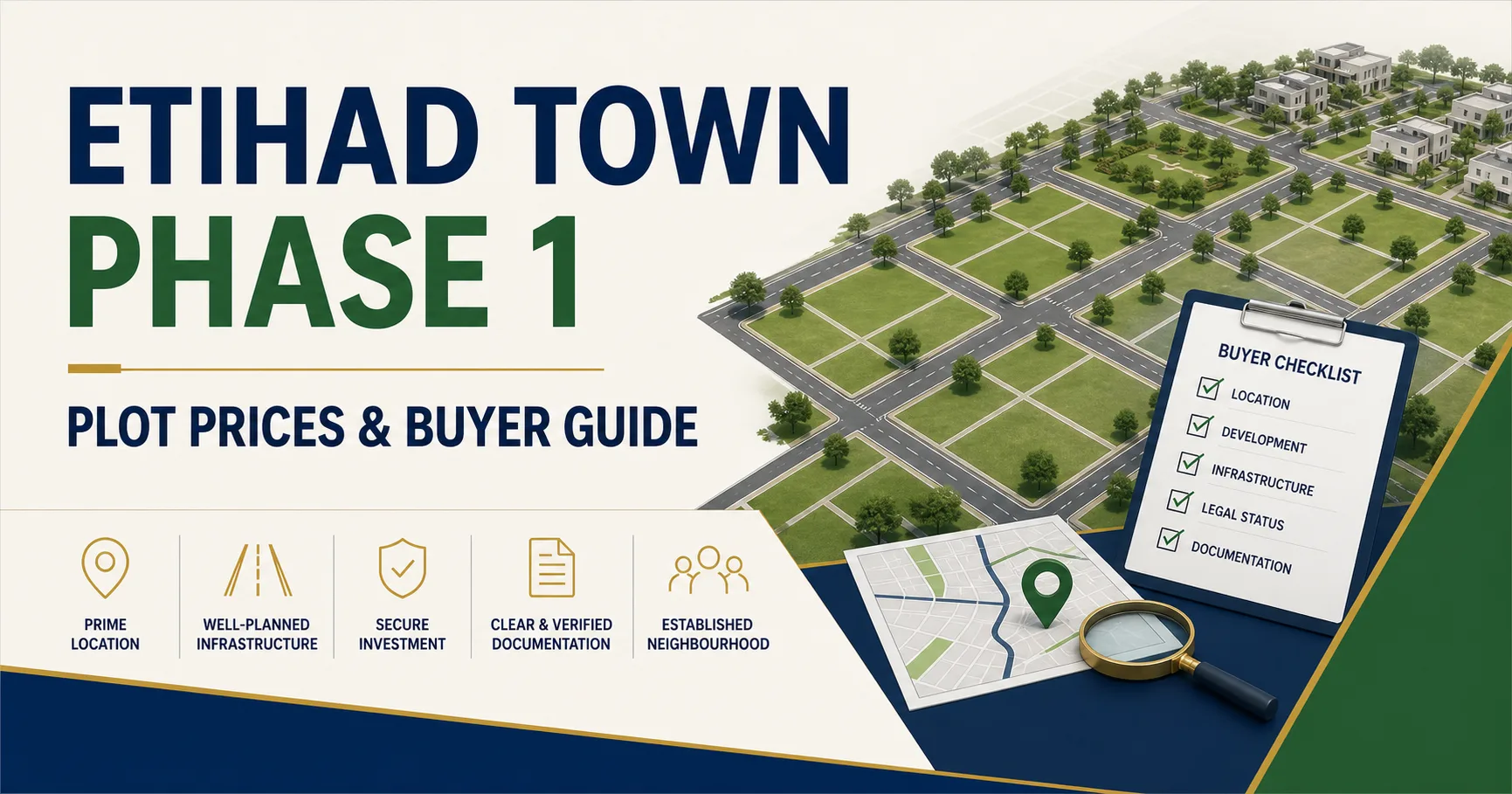 Etihad Town Phase 1 plot prices and buyer guide cover