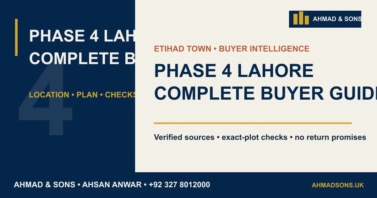 Etihad Town Phase 4 Lahore: Complete Buyer Guide featured image