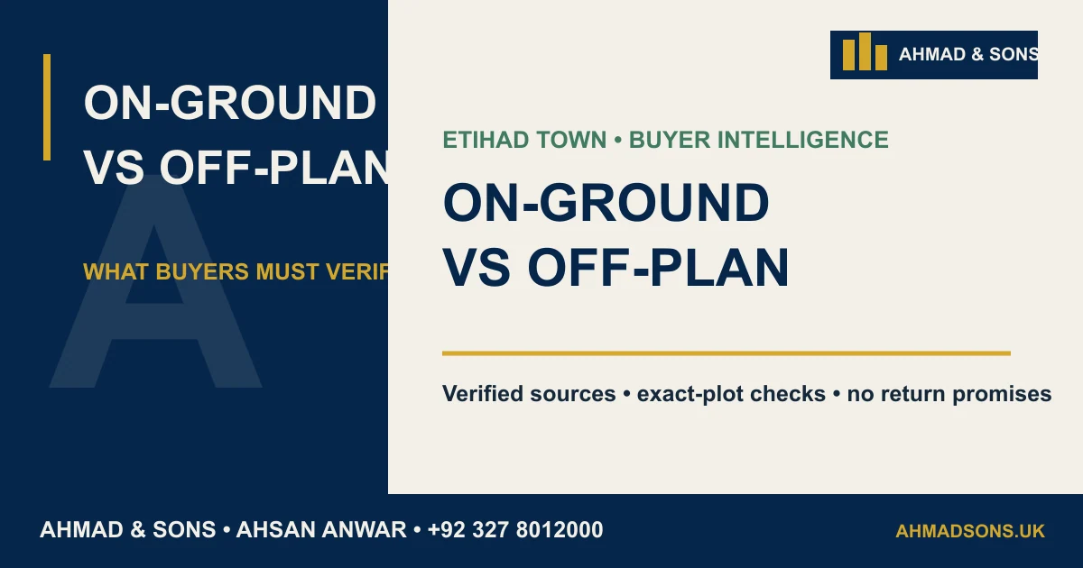 On-Ground vs Off-Plan Etihad Town Plots: Buyer Guide featured image